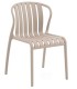 Silla Apilable de Polipropileno en Color Topo Mdmhogar