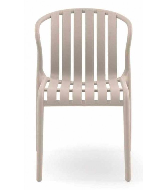 Silla Apilable de Polipropileno en Color Topo Mdmhogar1