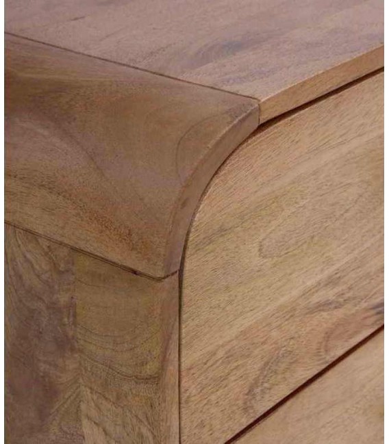 Cómoda de Madera Maciza de Mango con 6 Cajones Mdmhogar3
