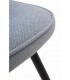 Silla de Comedor en Chenilla Celeste y Metal Negro Mdmhogar5