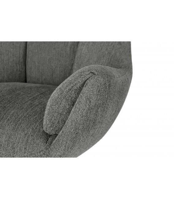 Butaca Giratoria en Chenilla Gris Mdmhogar4
