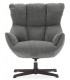 Butaca Giratoria en Chenilla Gris Mdmhogar1