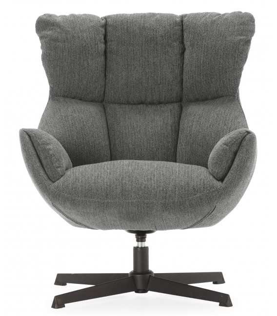 Butaca Giratoria en Chenilla Gris Mdmhogar1