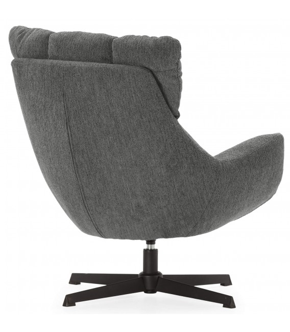 Butaca Giratoria en Chenilla Gris Mdmhogar3