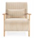 Butaca Nórdica Cómoda con Tapizado en Pana Beige Mdmhogar2