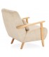 Butaca Nórdica Cómoda con Tapizado en Pana Beige Mdmhogar4