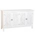 Aparador Pequeño Lacado en Blanco con Puertas Talladas Mdmhogar