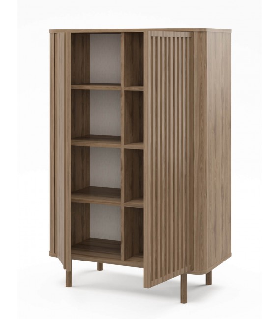 Armario Alacena Bajo Moderno en Melamina Roble Tostado Mdmhogar3