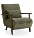 Butaca Original en Pana Gruesa Verde con Cojín Lumbar Mdmhogar1