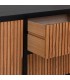 Aparador Pequeño en Madera de Paulonia con Listones en Color Miel Mdmhogar4