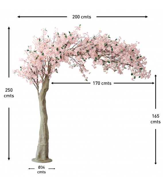 Árbol artificial XXL almendro – Realismo y presencia majestuosa Mdmhogar2