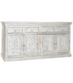 Aparador de madera maciza – Estilo vintage y almacenamiento