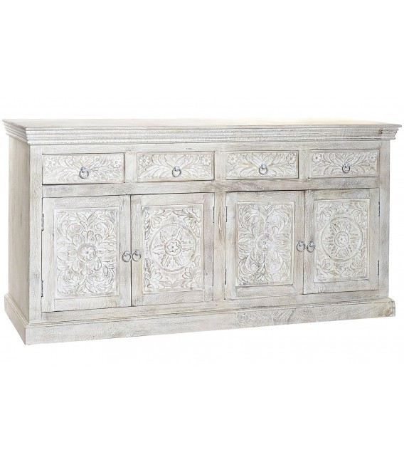 Aparador de madera maciza – Estilo vintage y almacenamiento