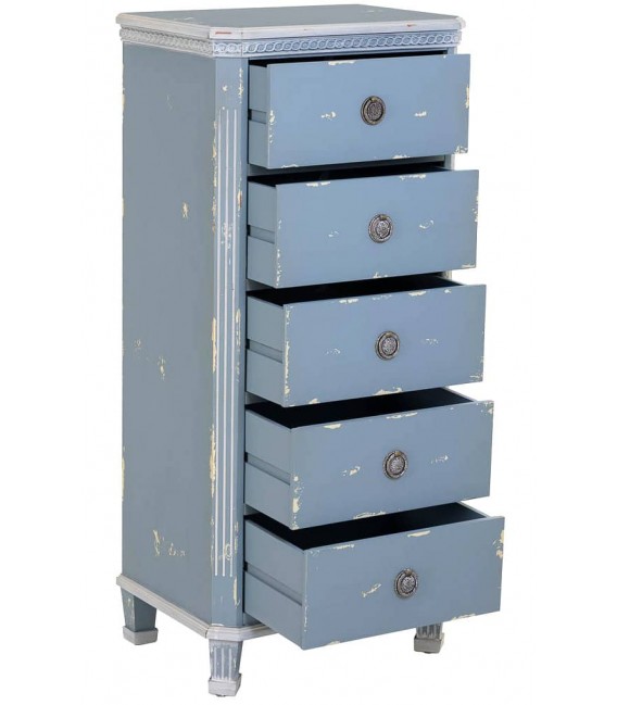 Sifonier de madera decapada – Estilo clásico y romántico Mdmhogar2