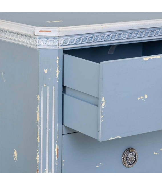 Sifonier de madera decapada – Estilo clásico y romántico Mdmhogar4