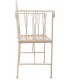 BANCO EXTERIOR 110 X 50 X 88 BRETON FORJA CREMA ROZADO