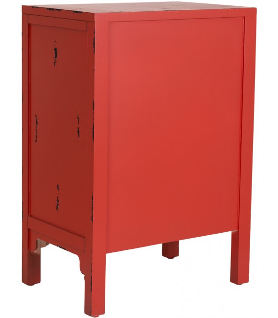 Mesita de noche olmo rojo – Estilo oriental con herrajes Mdmhogar3