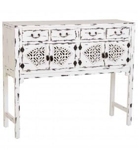 Consola de entrada tallada – Estilo oriental y artesanal Mdmhogar