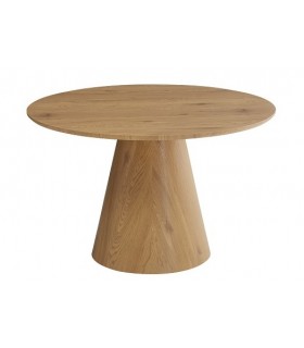 Mesa de comedor redonda – Estabilidad y diseño en roble Mdmhogar1