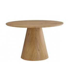 Mesa de comedor redonda – Estabilidad y diseño en roble Mdmhogar