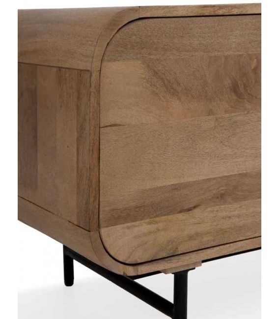 Mueble de TV en madera y metal – Diseño industrial moderno Mdmhogar5