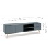 Mueble de TV grande – Madera natural y acabado en gris Mdmhogar3
