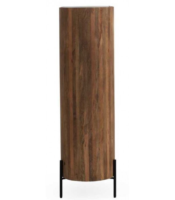 Armario alacena madera – Diseño moderno con metal negro Mdmhogar2