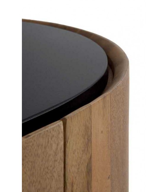 Armario alacena madera – Diseño moderno con metal negro Mdmhogar3