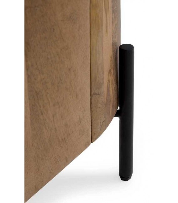 Armario alacena madera – Diseño moderno con metal negro Mdmhogar5