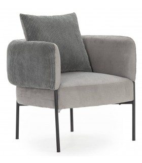 Butaca tapizada gris – Confort y diseño moderno Mdmhogar