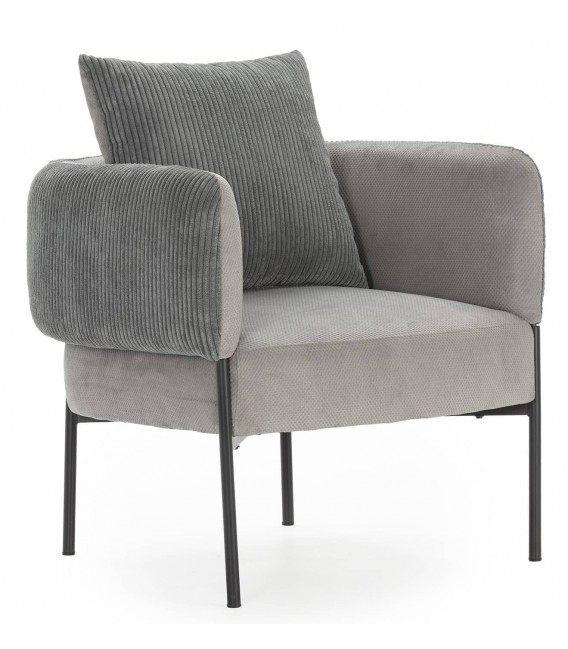 Butaca tapizada gris – Confort y diseño moderno Mdmhogar