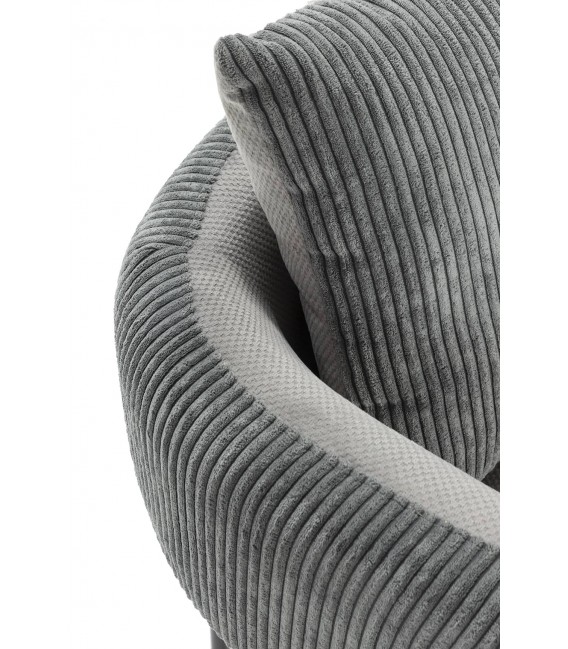 Butaca tapizada gris – Confort y diseño moderno Mdmhogar4