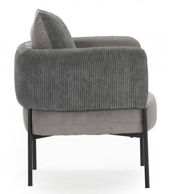 Butaca tapizada gris – Confort y diseño moderno Mdmhogar2