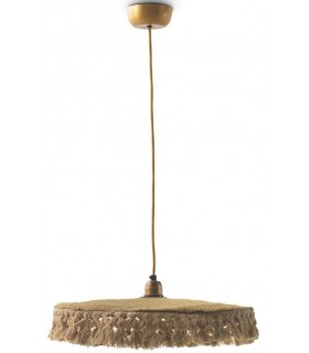 Lámpara de techo boho – Fibra natural y diseño artesanal Mdmhogar