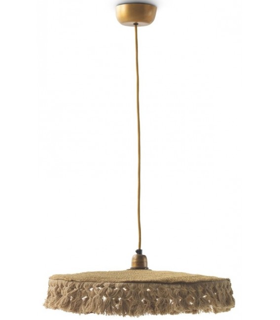 Lámpara de techo boho – Fibra natural y diseño artesanal Mdmhogar