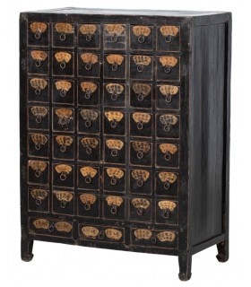 Mueble clasificador antiguo – Farmacia oriental, 100 años Mdmhogar