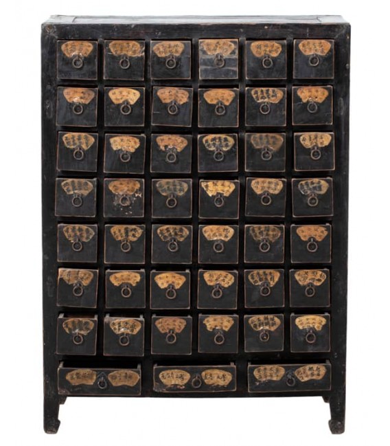 Mueble clasificador antiguo – Farmacia oriental, 100 años Mdmhogar2