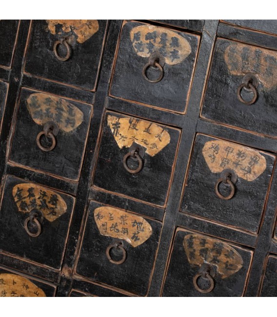 Mueble clasificador antiguo – Farmacia oriental, 100 años Mdmhogar3