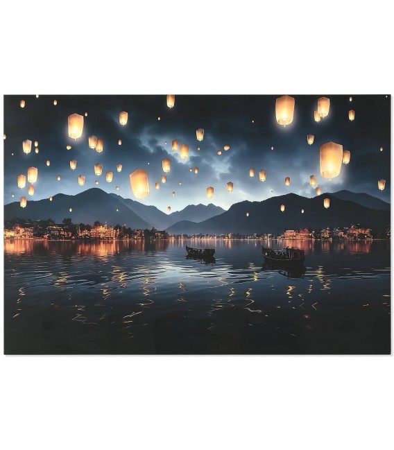 Cuadro en cristal – Foto de Japón con farolillos Mdmhogar