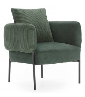 Butaca moderna – Confort y diseño con tapizado en verde Mdmhogar1