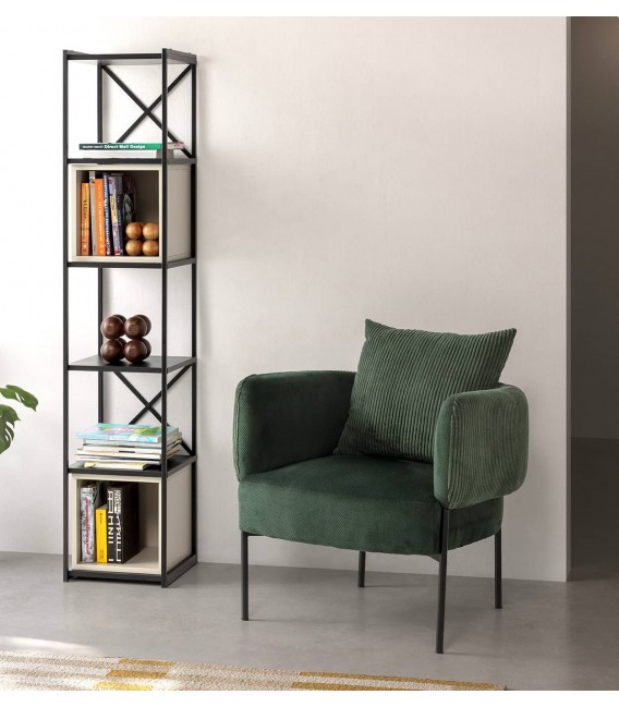 Butaca moderna – Confort y diseño con tapizado en verde Mdmhogar