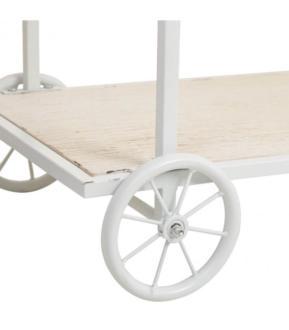 Consola de entrada grande, estilo industrial con ruedas vintage. Mdmhogar5