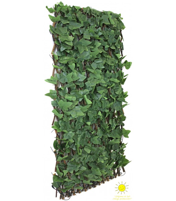 Celosía exterior LED con mando, hiedra artificial resistente y decorativa. Mdmhogar