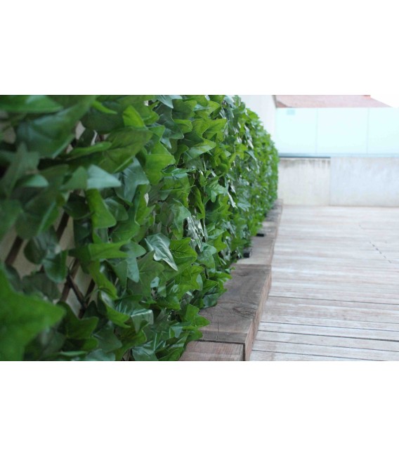 Celosía exterior LED con mando, hiedra artificial resistente y decorativa. Mdmhogar2