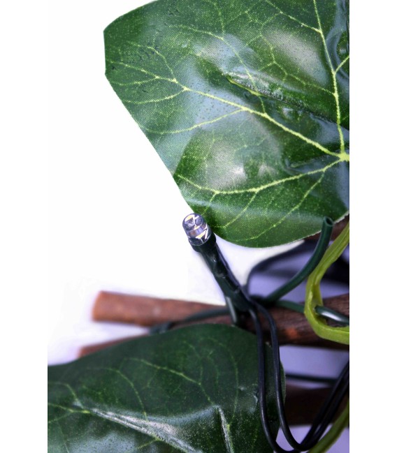 Celosía exterior LED con mando, hiedra artificial resistente y decorativa. Mdmhogar4