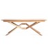 Mesa de comedor extensible en madera natural, diseño contemporáneo. Mdmhogar1
