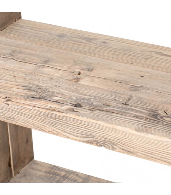 Estantería oriental en madera maciza, acabado natural y artesanal. Mdmhogar2