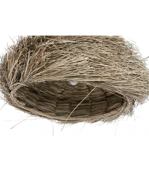 Lámpara de techo boho en fibras naturales trenzadas a mano. Mdmhogar3