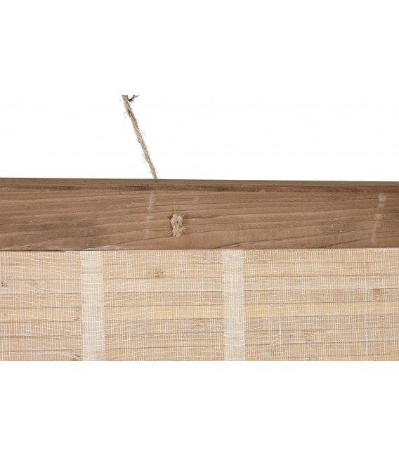 Cuadro mapamundi en madera de bambú, estilo rústico colonial. Mdmhogar3