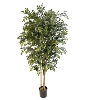 Árbol artificial de acacia con maceta, realista y sin mantenimiento. Mdmhogar1